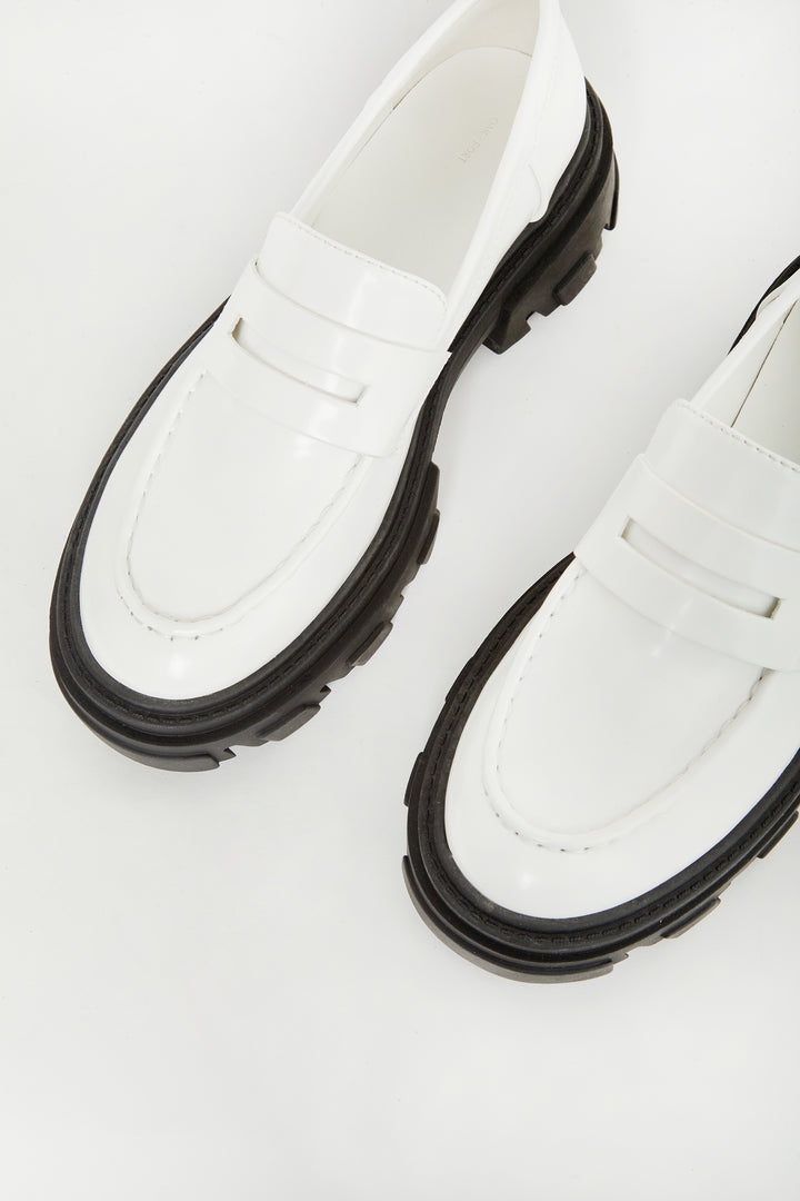 CHUNKY LOAFER in White — alternate angle