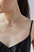 Zirconia link necklace in gold — main image