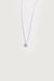 Cable chain necklace with gem in silver — main image