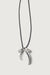 Bow necklace in silver — main image