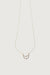 Zodiac necklace with zirconia in capricorn — main image