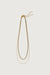 Cube and twist chain necklace in gold — main image