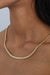 Curb chain necklace in gold — main image