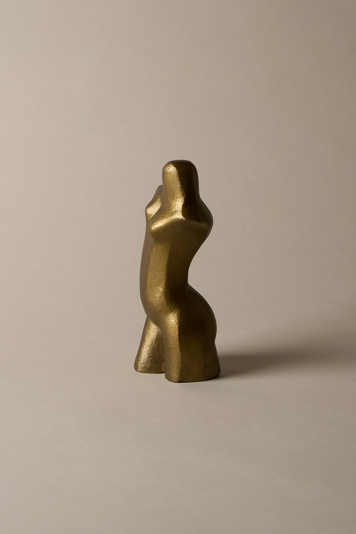 ABSTRACT TORSO SCULPTURE in Aged Bronze — alternate angle