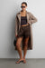 Oversized trench coat in brindle — main image