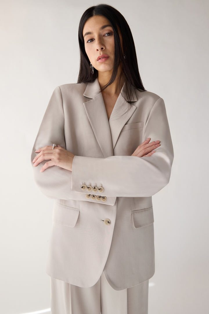 RELAXED FIT TENCEL BLAZER