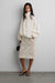 Funnel neck nylon jacket in cream — main image