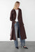 Oversized trench coat with funnel neck in coffee bean — main image