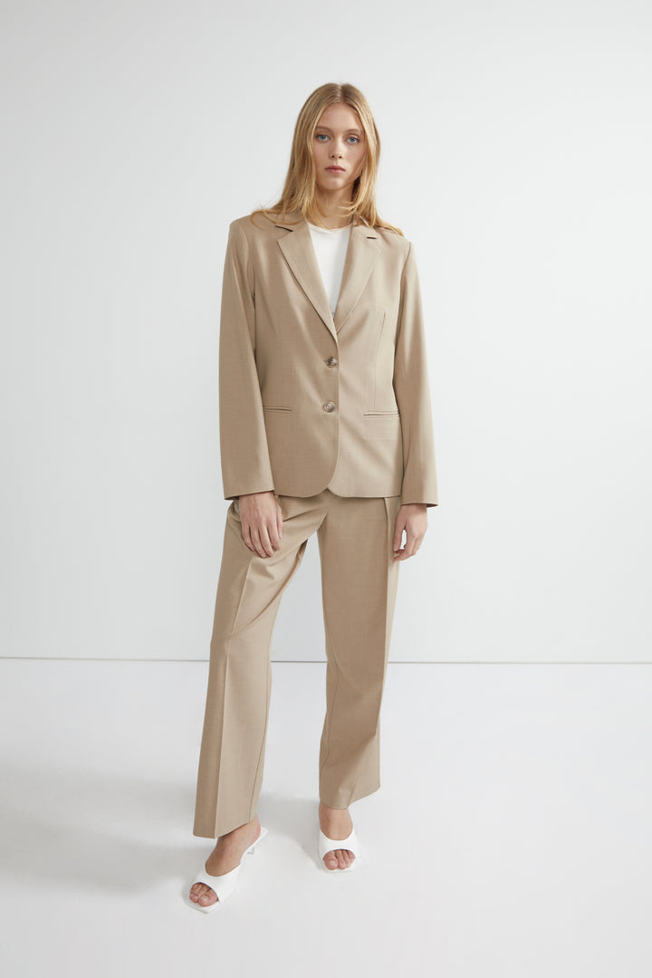 RELAXED FIT STRAIGHT LEG PANT in Smokey Taupe — alternate angle