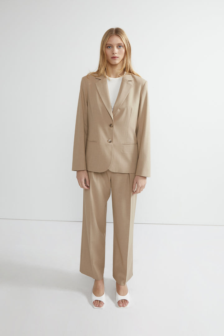 RELAXED FIT STRAIGHT LEG PANT in Smokey Taupe — alternate angle