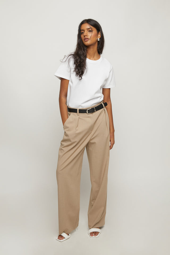 RELAXED FIT STRAIGHT LEG PANT in Smokey Taupe — alternate angle