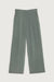 Single pleat wide leg pant in sage — main image