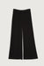Wide leg pleated pant in black — main image