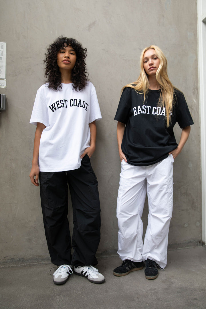 WIDE LEG PARACHUTE PANT in Black — alternate angle