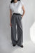 Wide leg trouser in steel grey — main image