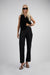 Asymmetric waist pant in black — main image