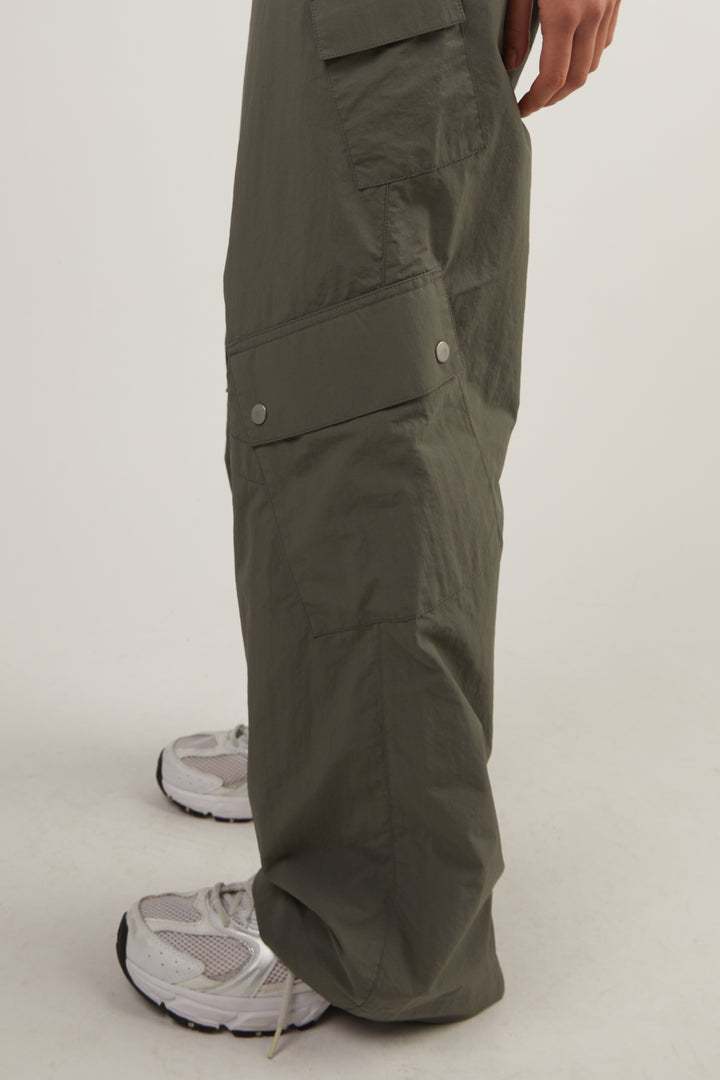 NYLON CARGO PANT in SAGE — alternate angle