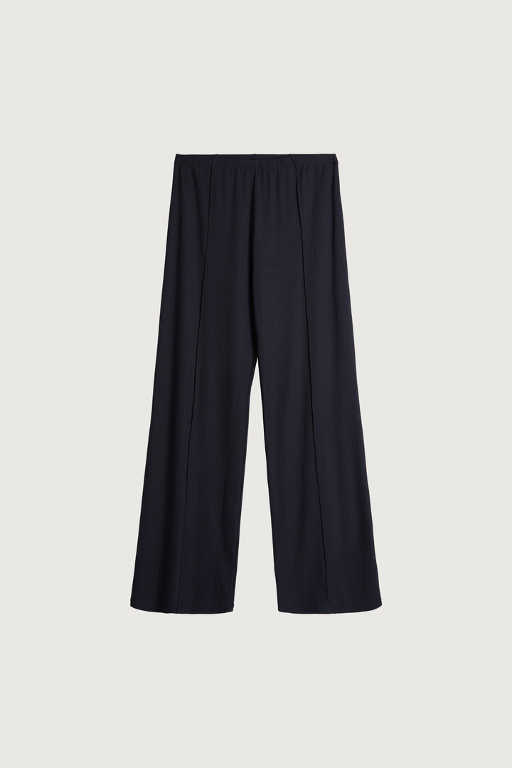 FLARED PANT WITH STITCH DETAILS in Black Beauty — alternate angle