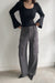 Wide leg cargo pant in steel grey — main image