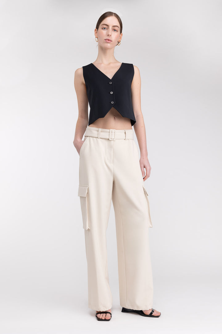 CARGO DRESS PANT in Fog — alternate angle