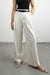High-rise wide leg suiting pant in cream — main image