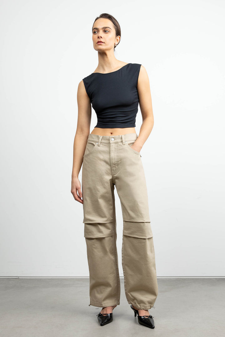 DOUBLE-FACED CARGO PANT in Trench Coat — alternate angle
