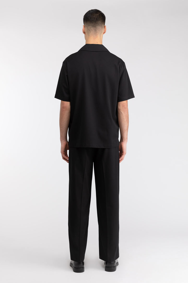 STRAIGHT LEG TROUSER in Black — alternate angle