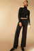 Straight leg pant in black — main image