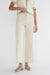 Regular length twill wide leg pant in oatmeal — main image