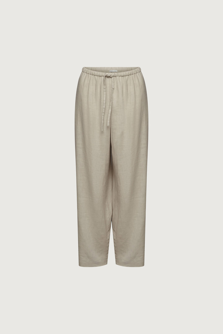 LINEN BLEND WIDE LEG PANT