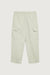 Cotton nylon relaxed fit cargo pant in spray green — main image