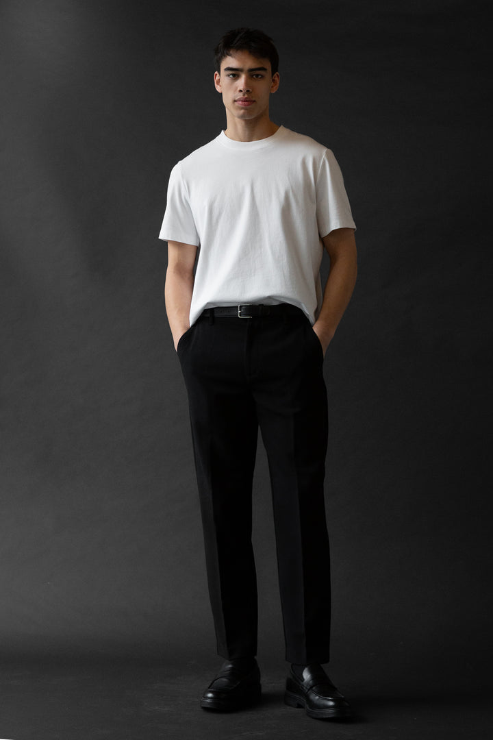 RELAXED FIT TROUSER in Black — alternate angle
