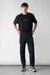 Cotton twill stretch chino pant in black — main image