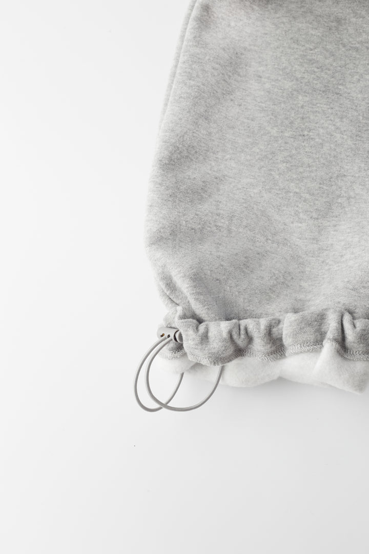 FLEECE STUDIO STRAIGHT LEG SWEATPANT in Medium Heather Grey — alternate angle