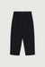 Straight leg trouser with elastic waist in black — main image