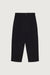 Straight leg trouser with elastic waist in black — main image