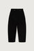 Regular length twill barrel leg pant in black — main image