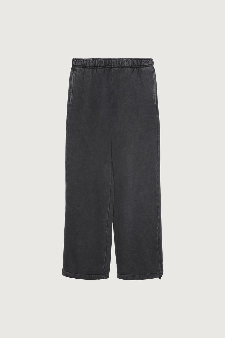 FLEECE STUDIO SWEATPANT WITH SHOCKCORD HEM in GD Grey — alternate angle