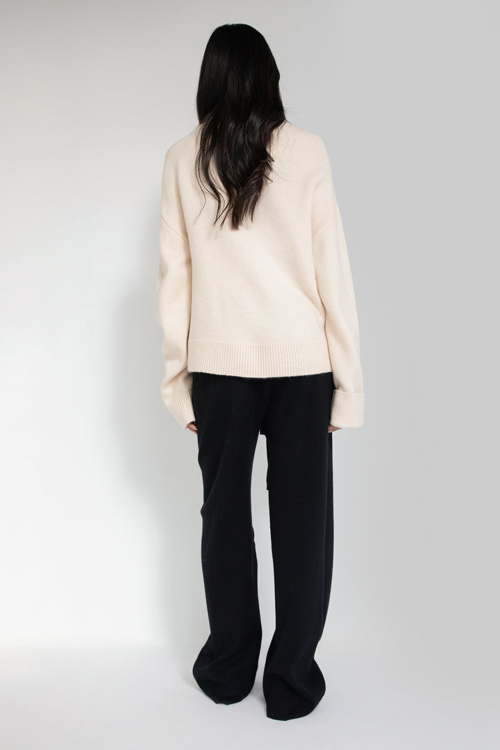 ULTRA SOFT KNIT PANT in Black — alternate angle