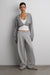 Fleece studio barrel leg sweatpant in medium heather grey — main image