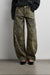 CAMO PRINT BARREL LEG PANT