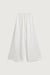 Drawstring waist wide leg pant in beige — main image