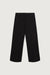Low-rise straight leg trouser in black — main image