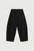 Elastic waist knit pant in black — main image