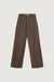 Clean waistband twill pant in brown — main image