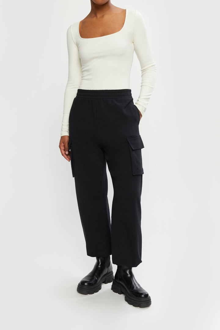 CARGO JOGGERS in Black — alternate angle