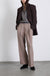 Straight leg pant in taupe grey — main image