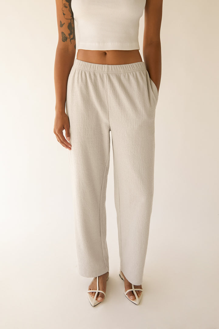 ELASTIC WAIST PANT in Vapor Blue — alternate angle