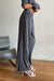Pleated lounge pant in granite grey — main image