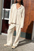 Rib-knit pant in oatmeal — main image